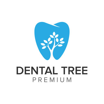 dental tree logo icon vector template