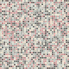 Fototapeta premium Abstract Geometric Pattern generative computational art illustration