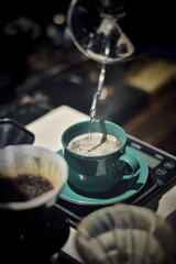 Fototapeta premium coffee is not just about coffee, it can be darkness