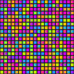 Abstract Geometric Pattern generative computational art illustration