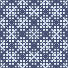 Japanese Dot Diamond Vector Seamless Pattern