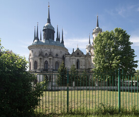 Russia. Territory view. The Church of the Vladimir Icon of the Mother of God is the parish church of the Kolomna diocese of the Russian Orthodox Church in the village of Bykovo, Ramensky district, Mos