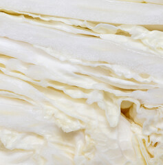 Sliced cabbage as a background.