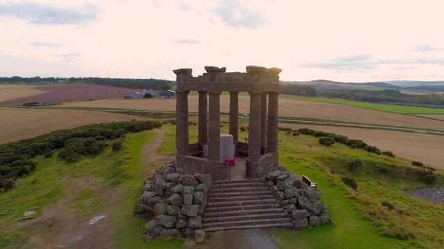 Scotland War Memorial WW1 WW2 Stonehaven Monument
Aerial