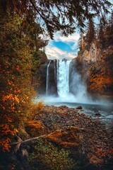 Fototapeta premium Snoqualmie Falls Autumn Pacific Northwest