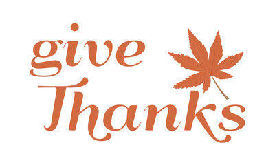 Happy Thanksgiving Day. Typography for print or use as poster, card, flyer or T Shirt