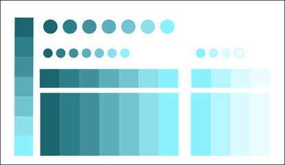 turquoise color, palette, color, shades, light blue, blue, shade scale, color science, paint, azure, tiffany, sea, interior