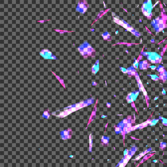 Bright Shimmer Background Transparent Vector. Confetti Banner Illustration. Glow Decorate Texture. Blur Magic. Spot Reflex Card.
