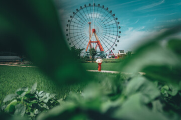 삽교천에 있는 회전 관람차