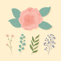 flower branch icons