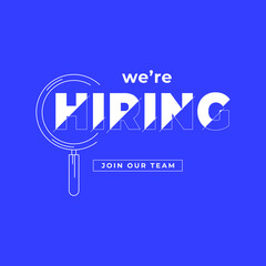 We are hiring join our team banner template