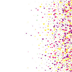 Purple Splash Heart Illustration. Yellow Happy