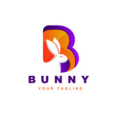 letter k logo with "animal" and "bunny head" concept.