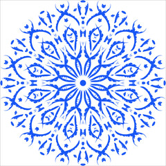 blue snowflake ornament