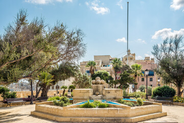 View at teh Guardiola Garden in L-Isla (Senglea), Malta