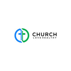 church logo design vector