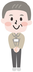 シニア男性店員さん