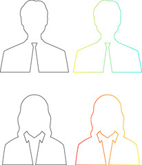 Foto Platzhalter Bild Mitarbeiter Personal Schattenbild männlich weiblich Divers Gender soziales Geschlecht