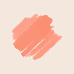 Pink brush stroke element vector