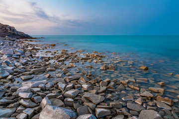 beach and rocks