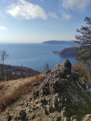 lake and mountains