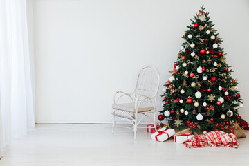 Christmas tree with gifts for the new year 2022