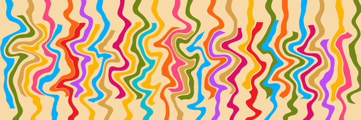 Colorful Stripes Random Background Light Brown
