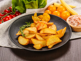 French fried golden tasty potato