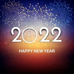 Beautiful 2022 card celebration holiday background