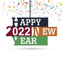 Beautiful 2022 card celebration holiday background