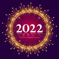 Happy new year 2022 holiday celebration background