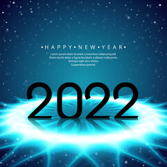 Greeting happy new year 2022 background