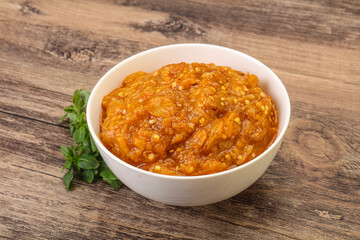 Caucasian cuisine - Mangal salad with vegetables