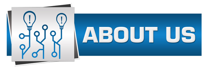 About Us Circuit Bulbs Blue Grey Horizontal 