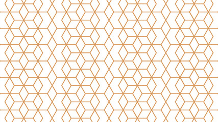 Fototapeta premium Geometric seamless patterns. Abstract geometric hexagonal graphic design cubes pattern. Seamless geometric cubes pattern.