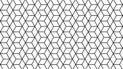Geometric seamless patterns. Abstract geometric hexagonal graphic design cubes pattern. Seamless geometric cubes pattern.