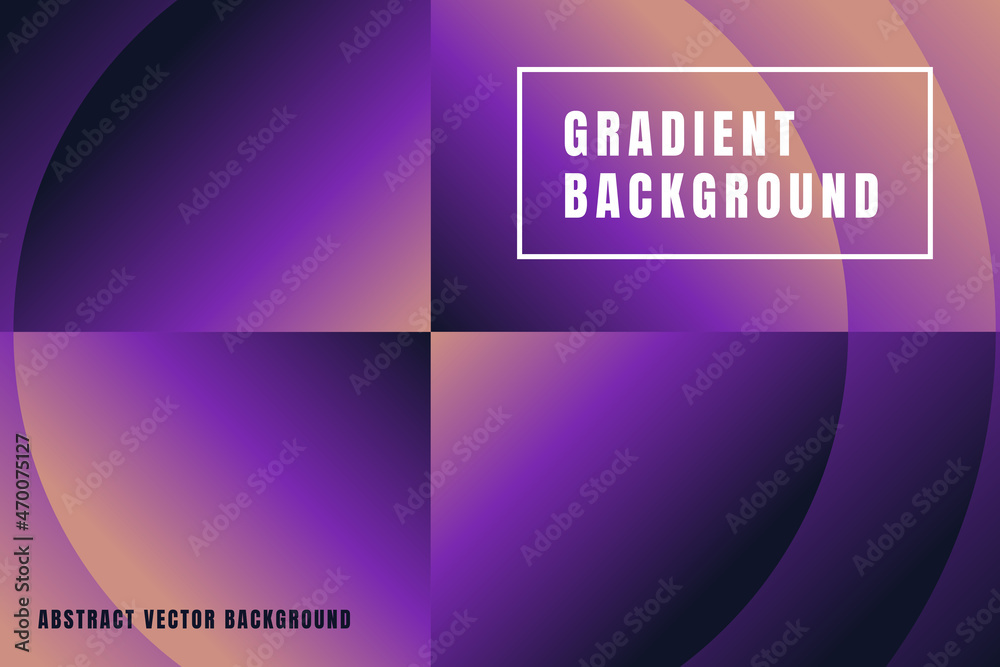 Poster vector illustration - trendy abstract creative minimalist prints and compositions with bright gradie
