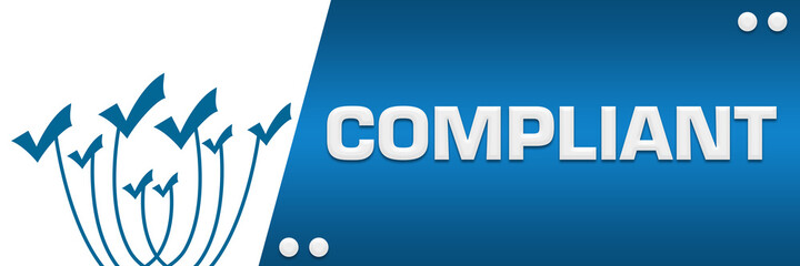 Compliant Blue Lines Tick Marks On Top Left Horizontal 