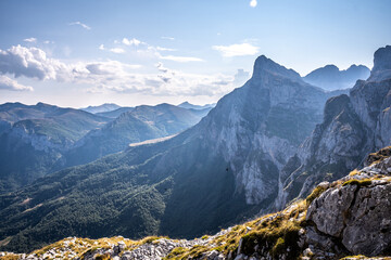 Panor&aacute;mica desde telef&eacute;rico de Fuente D&eacute;, Cantabria, Espa&ntilde;a