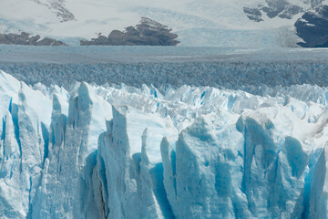 Fototapeta na wymiar The ice formation of Perito Moreno Glacier