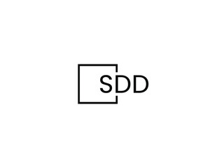 SDD letter initial logo design vector illustration