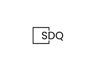 SDQ letter initial logo design vector illustration