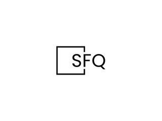 SFQ letter initial logo design vector illustration