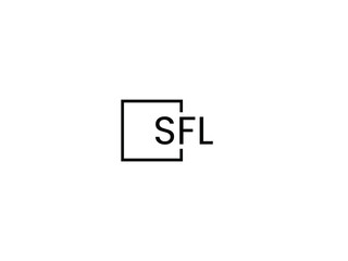 SFL letter initial logo design vector illustration