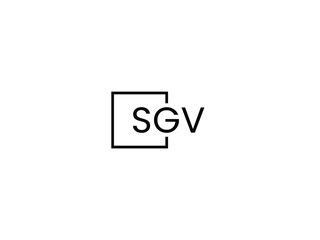 SGV letter initial logo design vector illustration