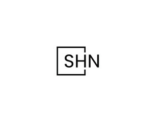 SHN letter initial logo design vector illustration