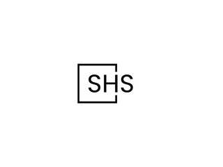 SHS letter initial logo design vector illustration