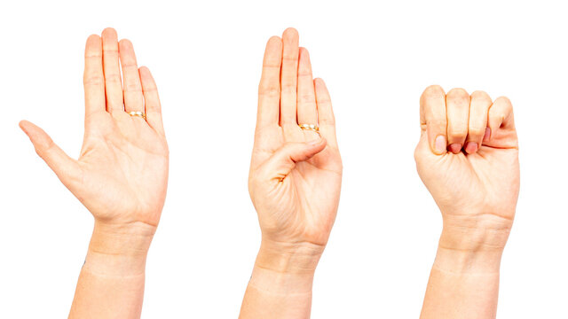 Sign of being violated by domestic violence. Hilfe seiche mit der Hand um andere &uuml;ber Missbrauch und h&auml;usliche Gewalt zu informieren und um Hilfe zu bitten