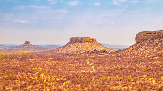 Rocky landscape of Damaraland in Namibia