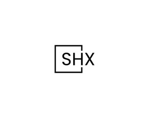 SHX letter initial logo design vector illustration